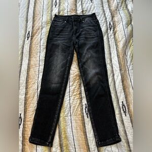 Risen Black Skinny Ankle Jeans Mid-Rise Stretch Denim Women’s Size 5/27 EUC